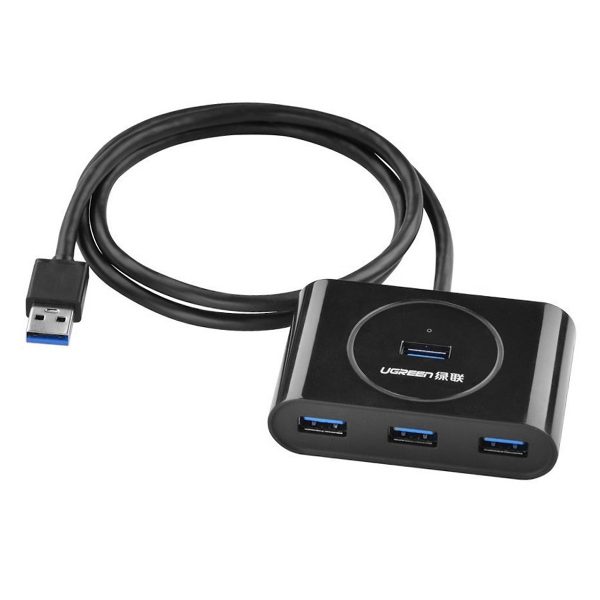 Bộ chia hub USB 3.0  4 cổng Ugreen màu đen, dài 1M ( 20291 )