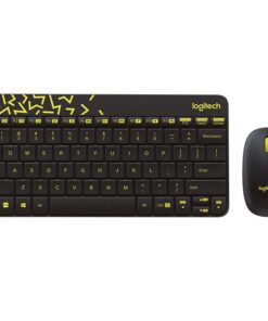 BỘ PHÍM CHUỘT LOGITECH MK240 WIRELESS/OPTICAL/ĐEN – VÀNG NHẠT (BLACK-CHARTREUSE)